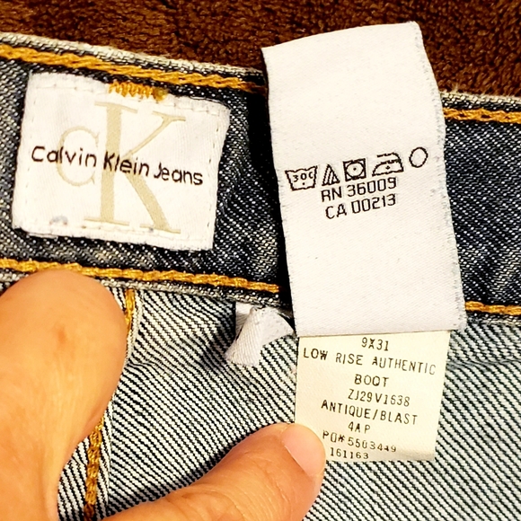 Calvin Klein Jeans, Low Rise Bootcut, juniors sz 9 - Picture 10 of 14